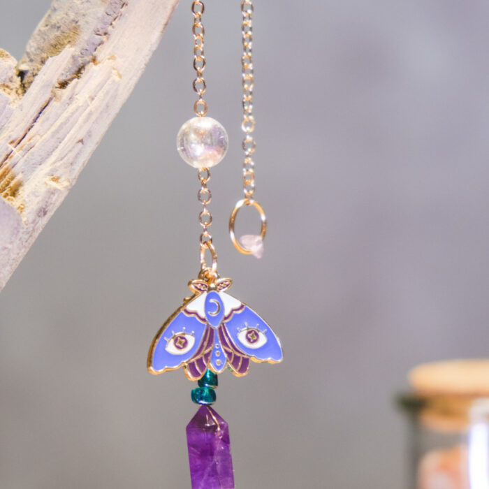 Pendule Spirituel, Objet Décoratif en Pierre Semi-Précieuse